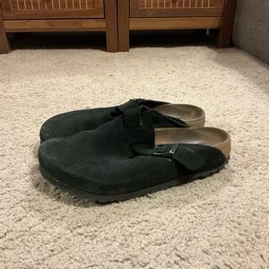 Birkenstock Black Suede Loafers